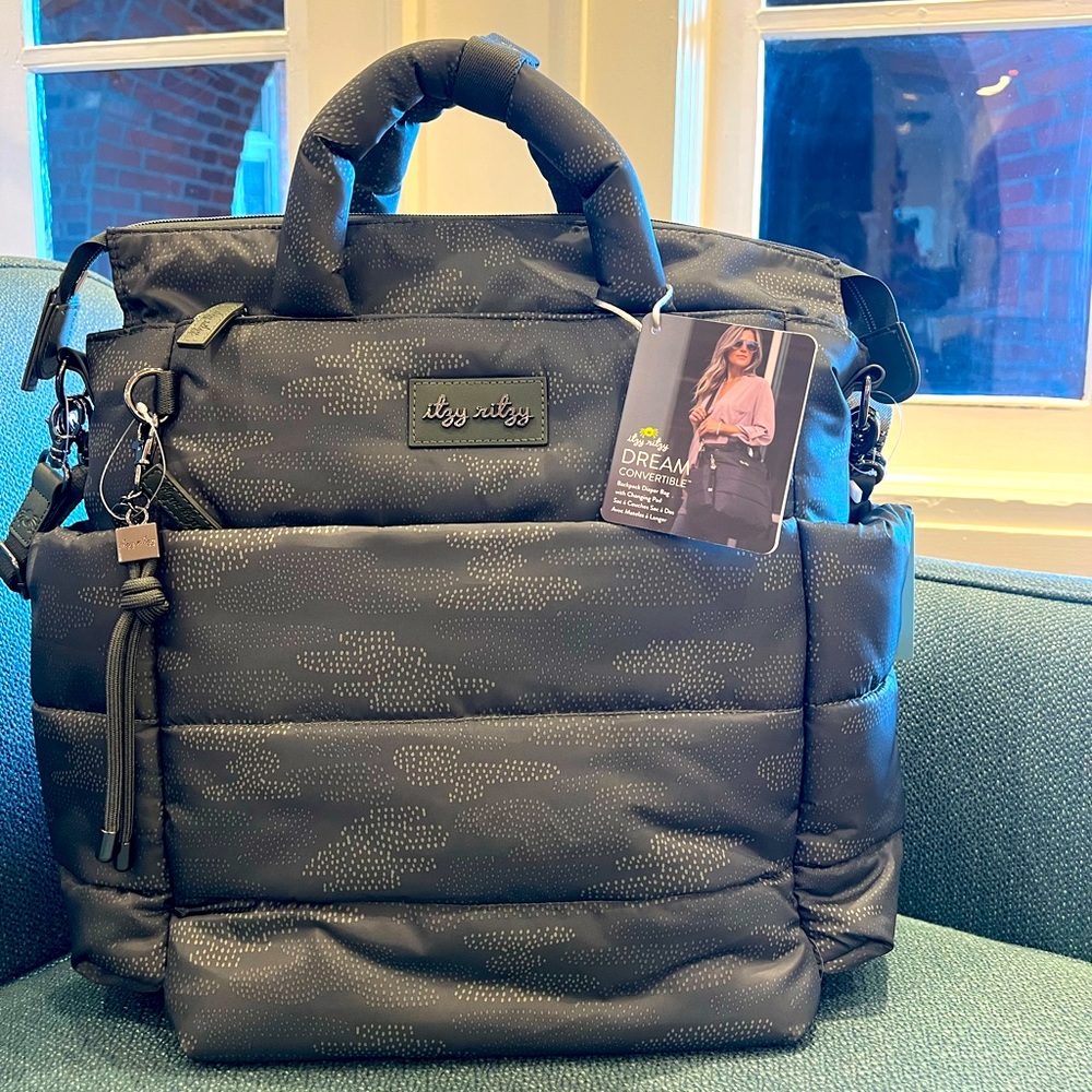 NWT - Itzy Ritzy Dream Convertible Diaper Bag